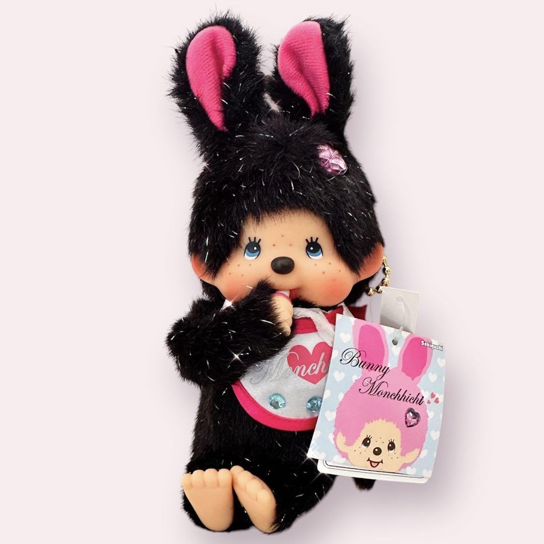 バニー モンチッチ ブラック　monchhichi バニー モンチッチ ブラック monchhichi バニー モンチッチ